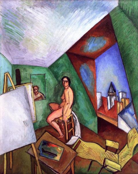 The Studio On The Rue Seguier by Raoul Dufy