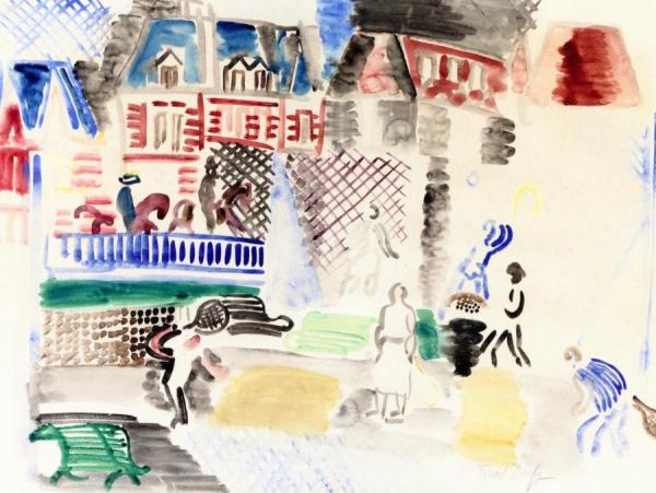 The Tennis Party by Raoul Dufy