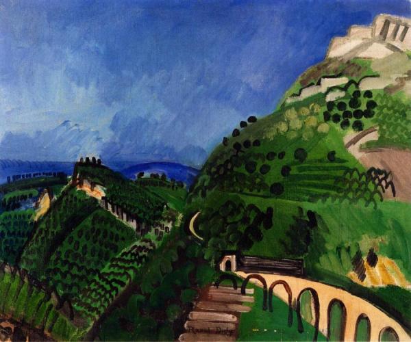 The Vence Road by Raoul Dufy