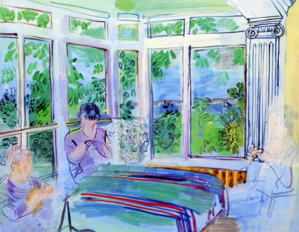 The Veranda At Villerville by Raoul Dufy