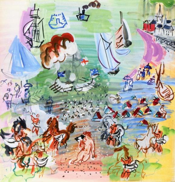 The Visit Of The English Squadron At Le Havre by Raoul Dufy