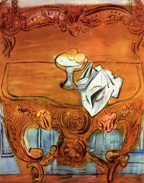 The Yellow Console Table by Raoul Dufy