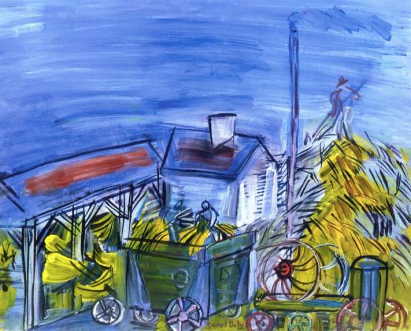 Treading Under The Open Sky by Raoul Dufy