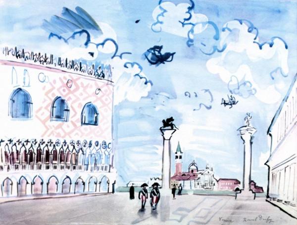 Venice, Saint Mark's Plaza by Raoul Dufy
