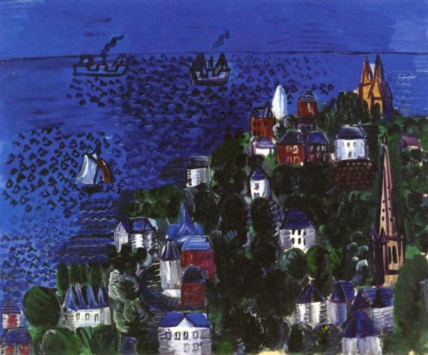 View Of Sainte-adresse by Raoul Dufy