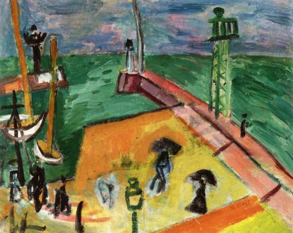 View Of The Port, Sainte-adresse by Raoul Dufy