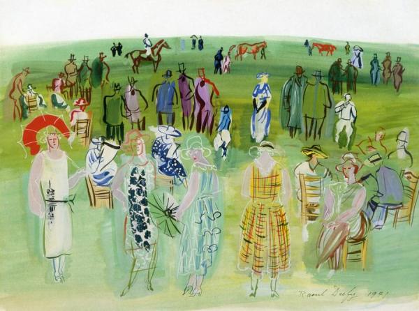 Woman At The Track by Raoul Dufy
