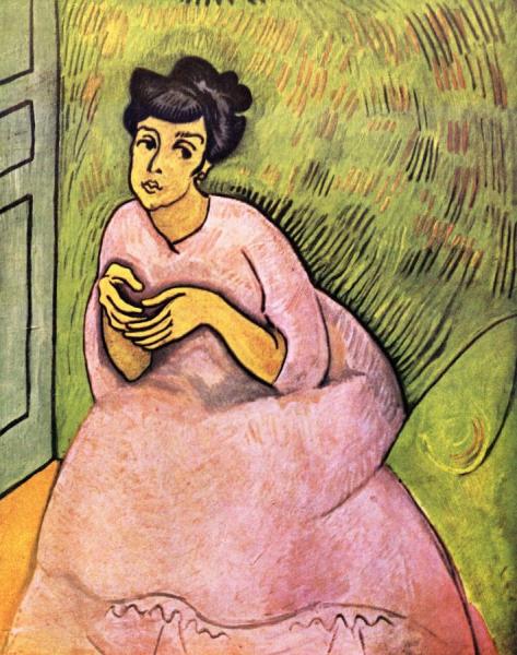Woman In Pink by Raoul Dufy