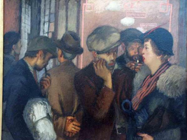 6th Avenue by Raphael Soyer Oil Painting Reproductions