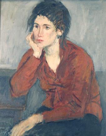 Lady In Red Blouse by Raphael Soyer