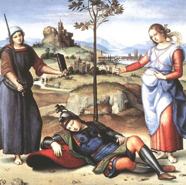Allegory (the Knight's Dream) by Raphael