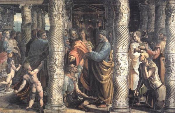Healing Of The Lame Man by Raphael