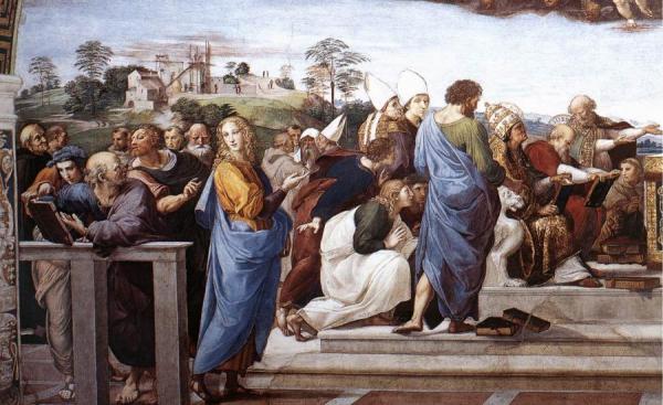 La Disputa (detail 11) (stanza Della Segnatura) by Raphael