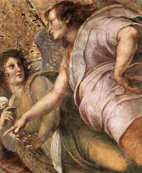 La Disputa (detail 6) (stanza Della Segnatura) by Raphael
