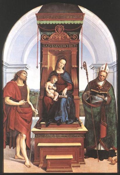 Madonna And Child (the Ansidei Altarpiece) by Raphael