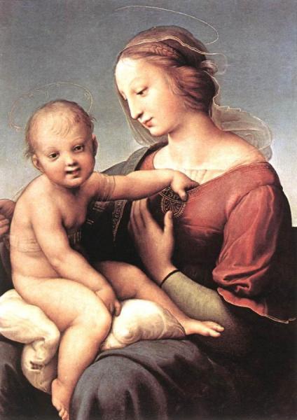 Madonna And Child (the Large Cowper Madonna) by Raphael Oil Painting Reproductions