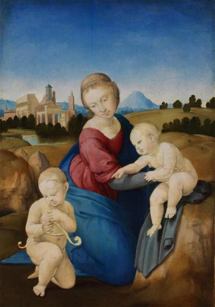 Madonna And Child With The Infant St John by Raphael