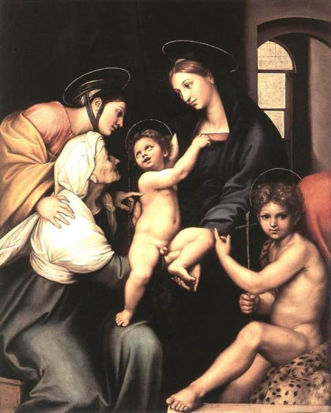 Madonna Dell'impannata by Raphael Oil Painting Reproductions