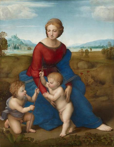 Madonna Of The Meadow by Raphael
