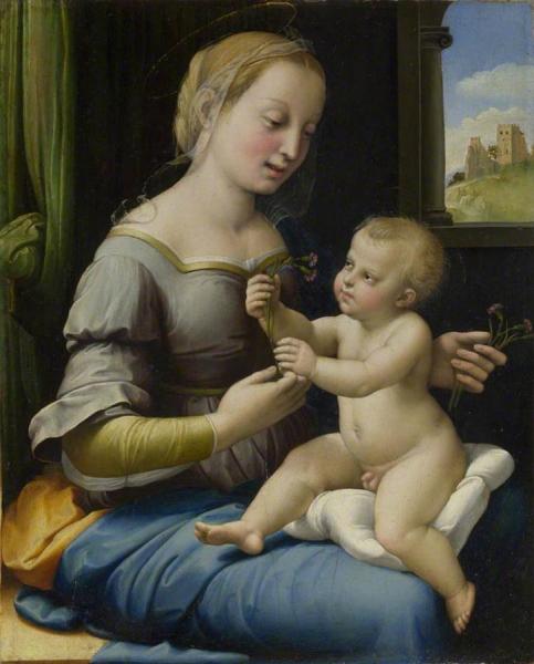 Madonna Of The Pinks by Raphael