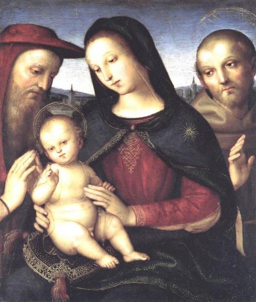 Madonna With Child And Saints by Raphael