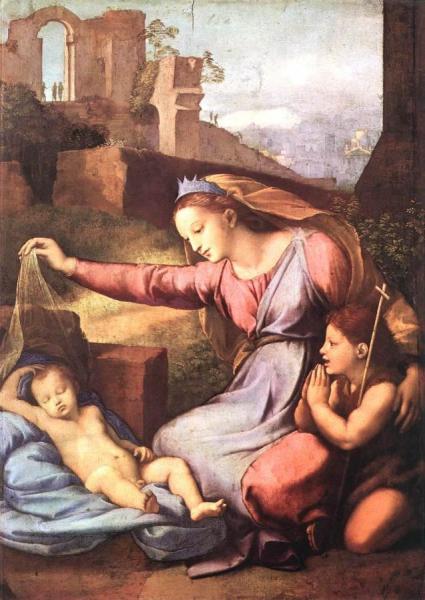 Madonna With The Blue Diadem by Raphael