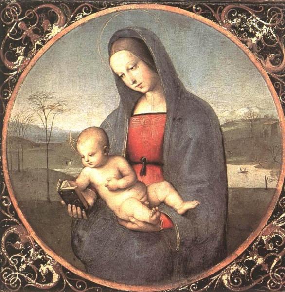 Madonna With The Book (connestabile Madonna) by Raphael