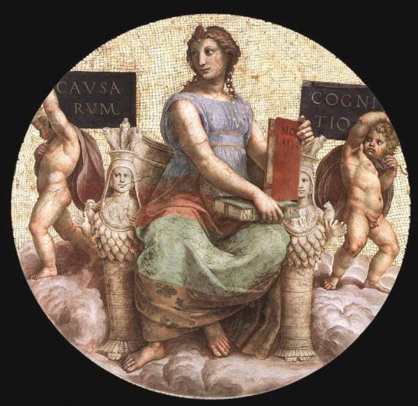Philosophy (ceiling Tondo) (stanza Della Segnatura) by Raphael