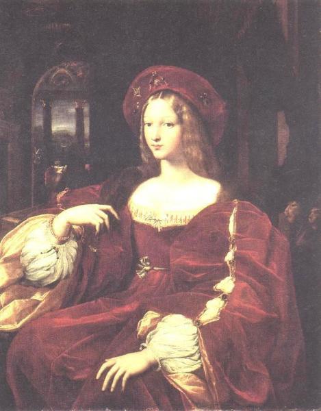Portrait Of Jeanne D'aragon by Raphael