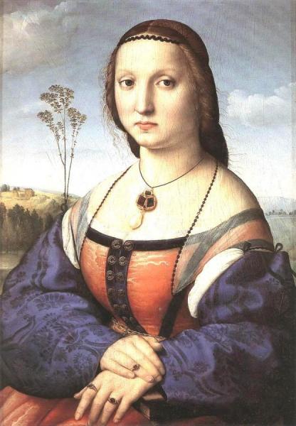 Portrait Of Maddalena Doni by Raphael