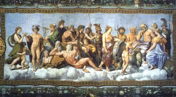 Psyche Received On Olympus (villa Farnesina, Rome) by Raphael