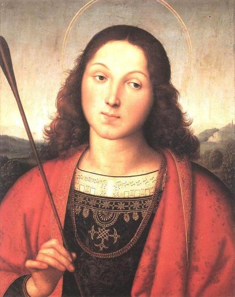 St Sebastian by Raphael