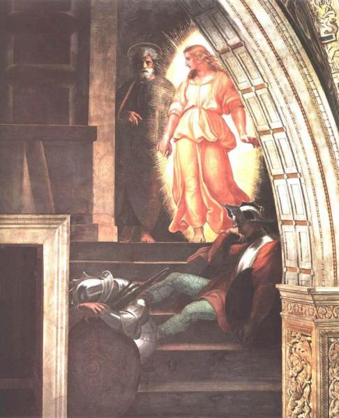 The Liberation Of St Peter (detail 3) (stanza Di Eliodoro) by Raphael