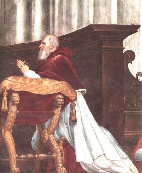 The Mass At Bolsena (detail 3) (stanza Di Eliodoro) by Raphael