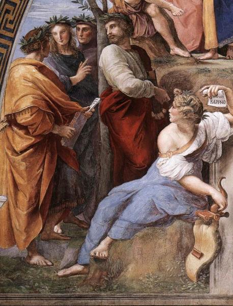 Raphael The Parnassus (detail 11) (stanza Della Segnatura)