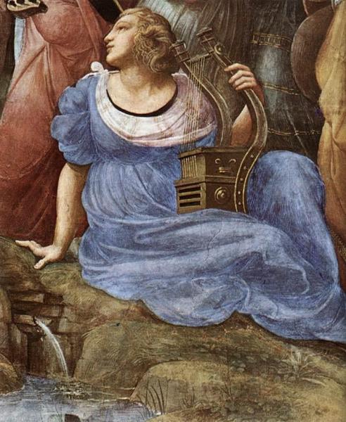 The Parnassus (detail 4) (stanza Della Segnatura) by Raphael