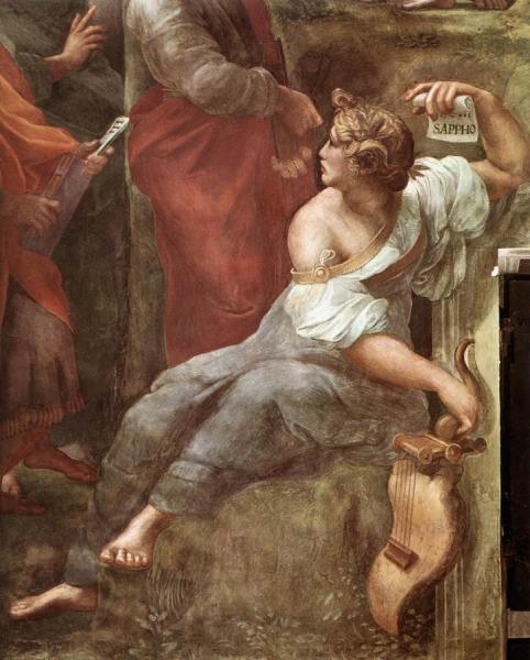 The Parnassus (detail 5) (stanza Della Segnatura) by Raphael
