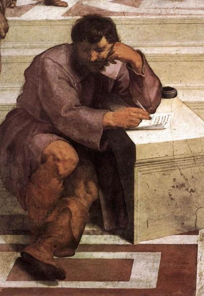 Raphael The School Of Athens (detail 2) (stanza Della Segnatura)
