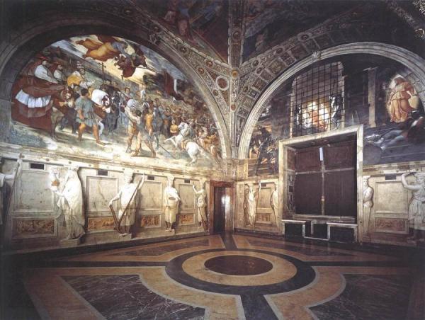 View Of The Stanza Di Eliodoro by Raphael