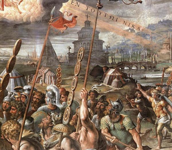 Vision Of The Cross (detail) (stanza Di Constantino) by Raphael