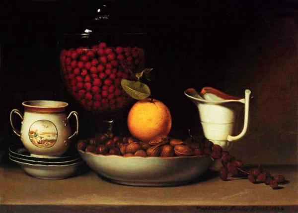 Still Life - Strawberries, Nuts, &c. by Raphaelle Peale
