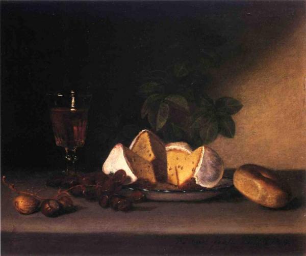 Still Life: Wine, Cakes And Nuts by Raphaelle Peale