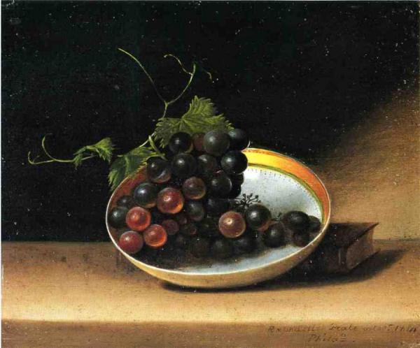 Raphaelle Peale Still Life With Grapes And Dish