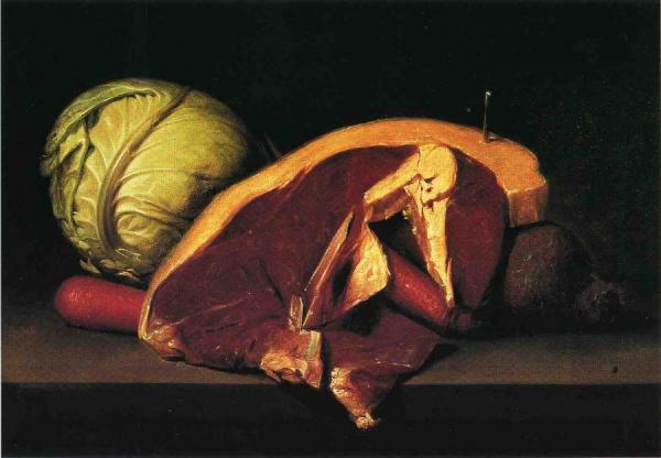 Still Life With Steak by Raphaelle Peale