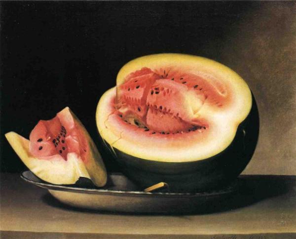 Raphaelle Peale Still Life With Watermelon