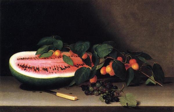 Raphaelle Peale Still Life With Watermelon