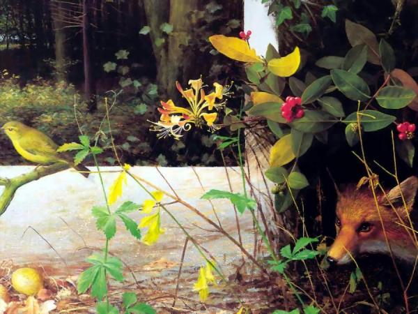 The Artist's Garden by Raymond Booth Oil Painting Reproductions