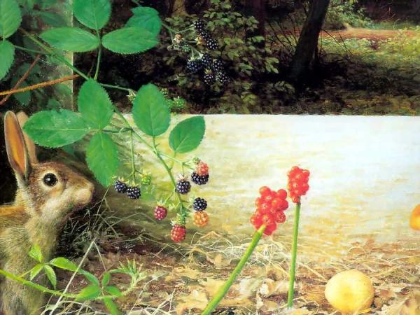 The Artist's Garden by Raymond Booth Oil Painting Reproductions