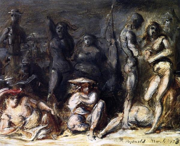 Beach Scene by Reginald Marsh Oil Painting Reproductions