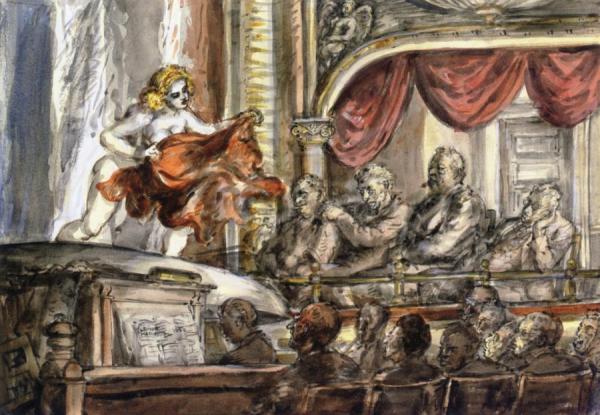 Burlesque by Reginald Marsh